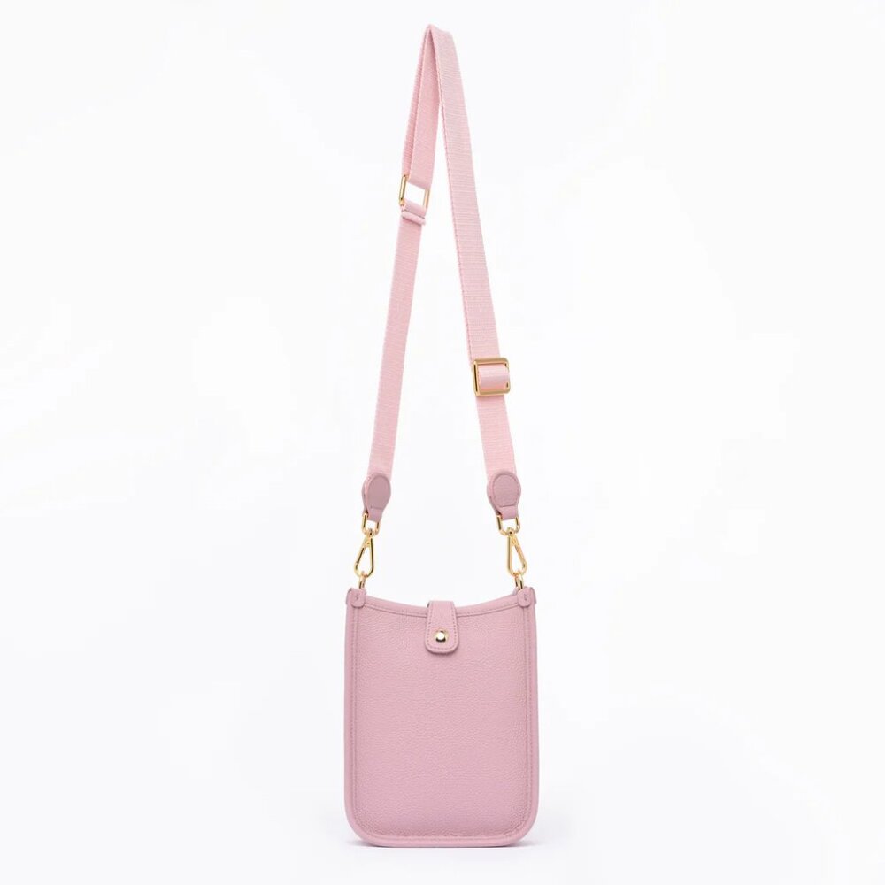 DUYP FLORENCE – Togo Leather Crossbody Bag Dusty Pink